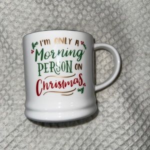 Threshold Christmas mug NEW "Im only a morning person on Christmas"